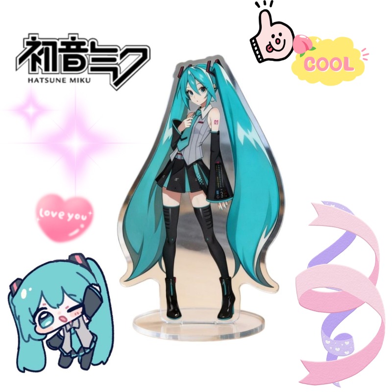 Anime Cosplay In Japan - 初音ミク 10 センチメートルアクリルスタンドかわいいアニメキャラクタースタンディー HD プリントデスクトップ装飾装飾コレクションファンへのギフト