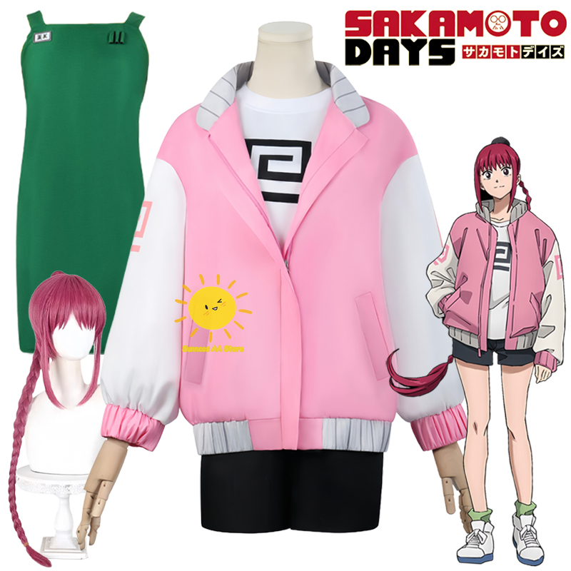 Anime Cosplay Mujer - アニメ坂本日記コスプレ陸少棠コスプレ衣装シャツショーツコートエプロン少棠陸ウィッグスーツハロウィンコス成人女性