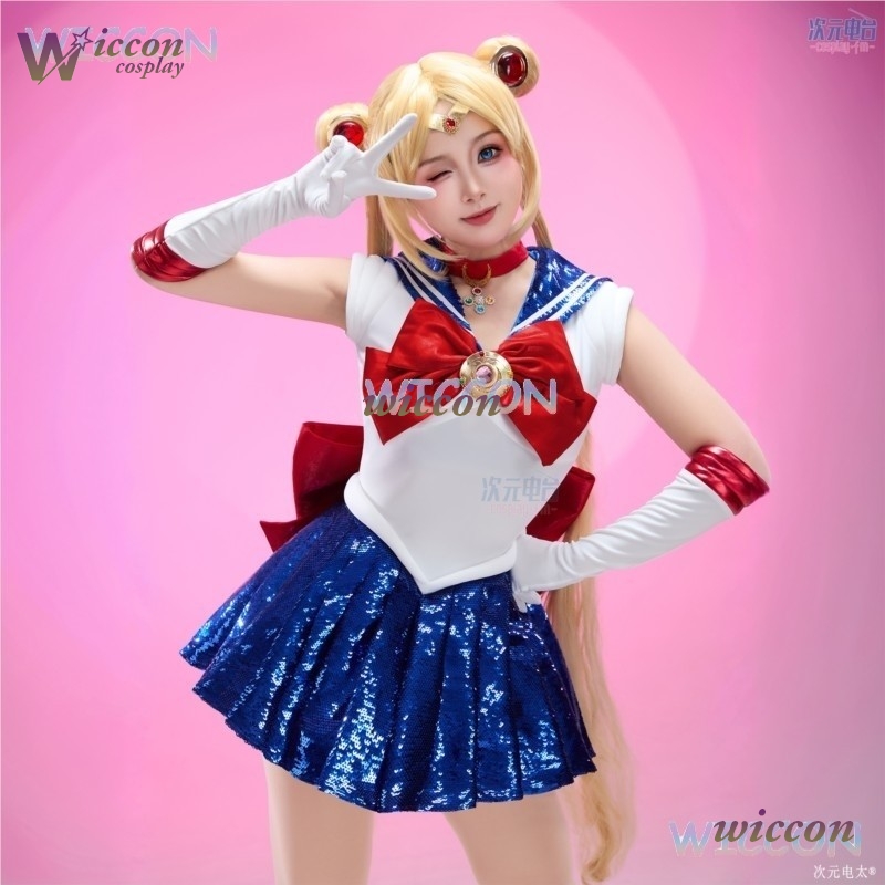 Anime Cosplay Yor - [AnnaZhang]アニメパーティー素敵なドレスハロウィンセーラーコス月月野うさぎコスプレ衣装JK制服役割を果たす服Clo