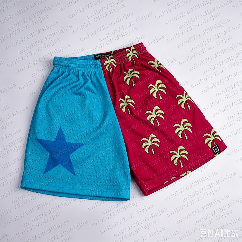 One Piece Straw Hat - ワンピース麦わら帽子海賊団ウェーブメッシュショーツ男性女性夏速乾性通気性スポーツカジュアルジョガーショーツ