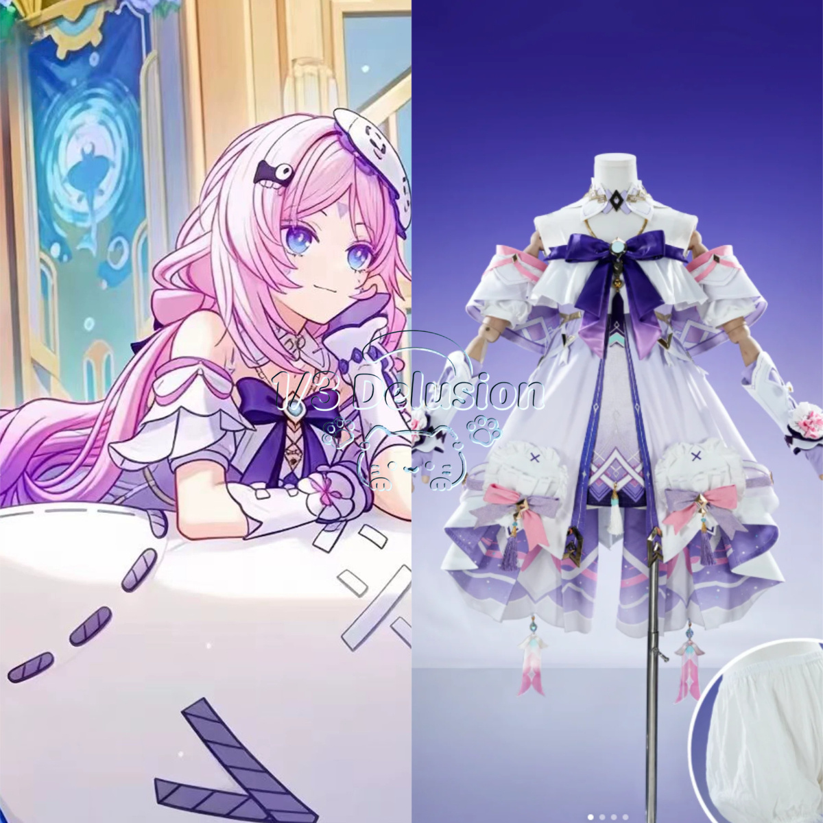Anime Cosplay Series - アニメゲームシリーズ：原神シトルーリ新スキン「星と煙のささやき」コスプレ衣装女性用ゲームコス衣装1/3デルリュージョン