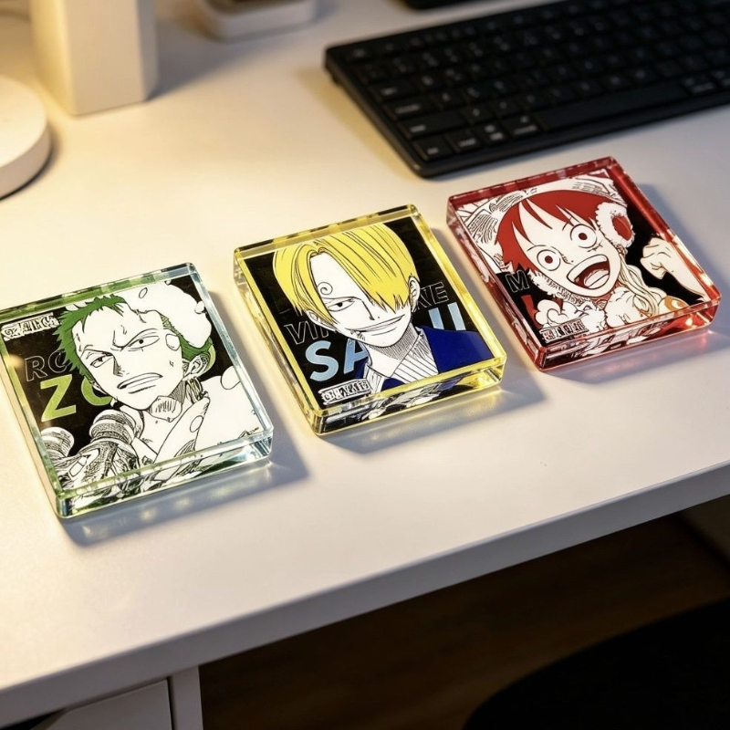 Anime Cosplay In Japan - ワンピース ロロノア・ゾロ 漫画 かわいい アクリルカードブロック カワイイ