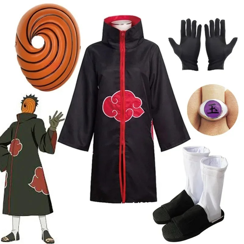 Anime Cosplay Obito - アニメ Obito コスプレ衣装男の子 Obito マスクカーニバルハロウィン衣装子供大人適切な身長 135