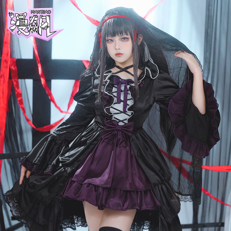 Anime Cosplay Diy - 暁美ほむらコスプレ衣装魔法少女まどか☆マギカスーツ新しいスキン衣装ロリータドレスセクシーな制服ハロウィン女性パーティー