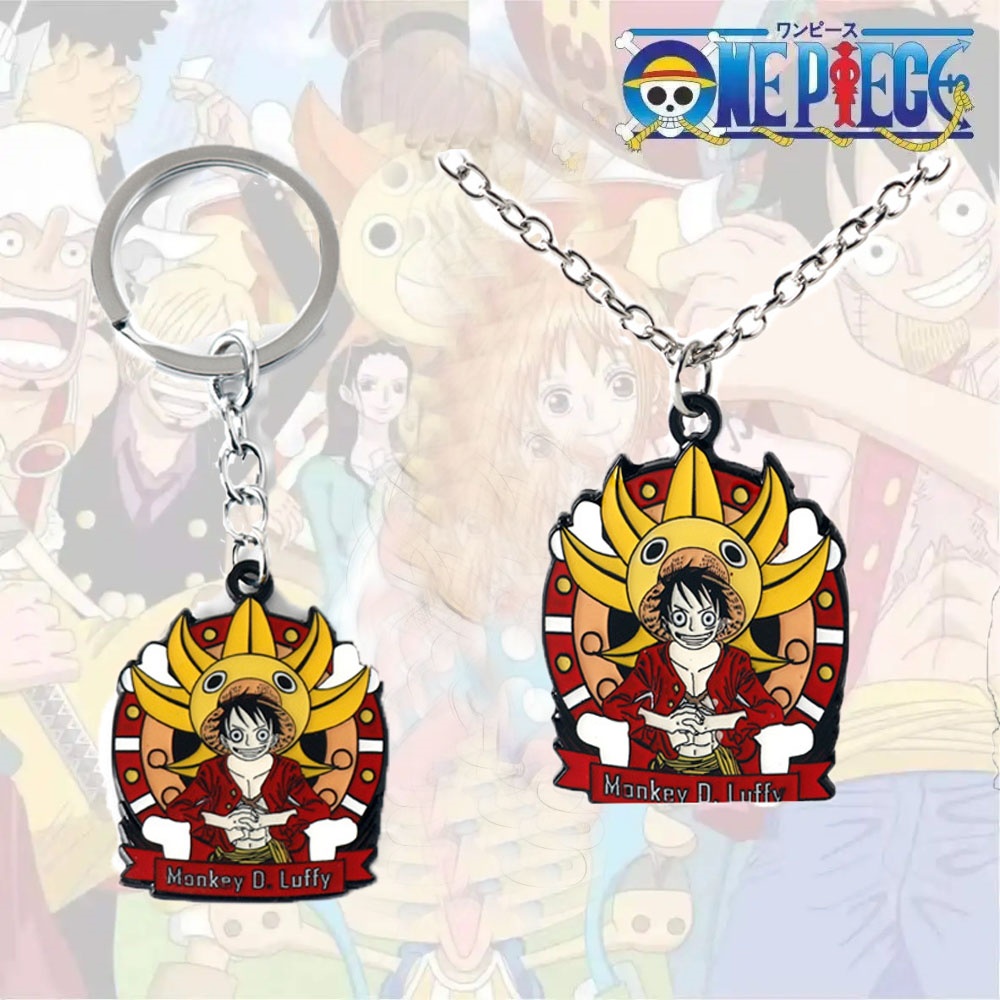 One Piece Straw Hat - ワンピースアニメ周辺グッズ麦わら帽子キッド・ルフィキーホルダーペンダント千日陽合金ネックレスペンダントコスプレアクセサリー