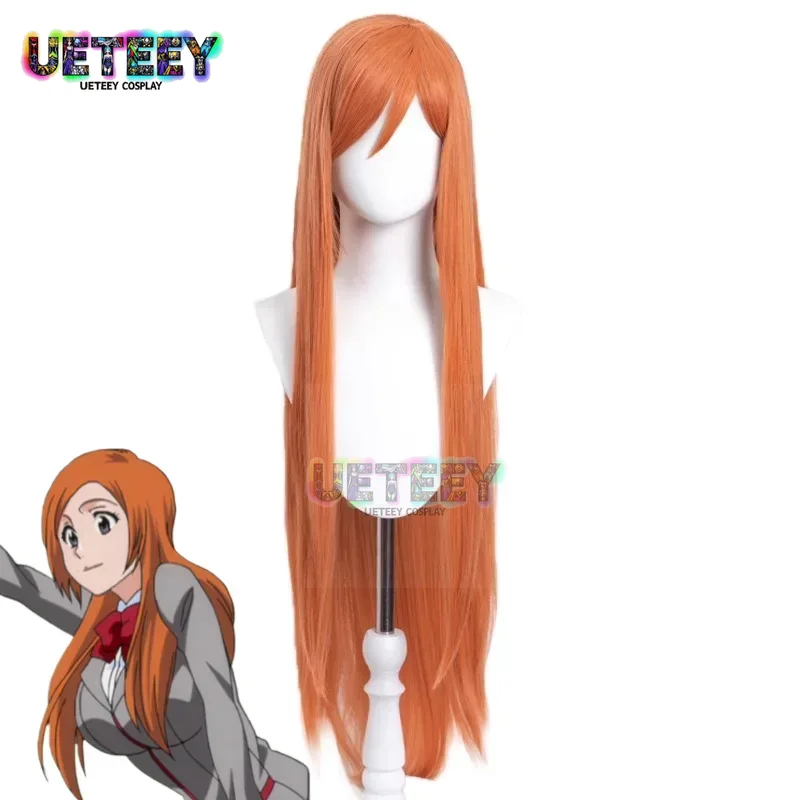 Anime Cosplay Long Hair - UETEEY COS アニメ ブリーチ 井上織姫 コスプレ衣装