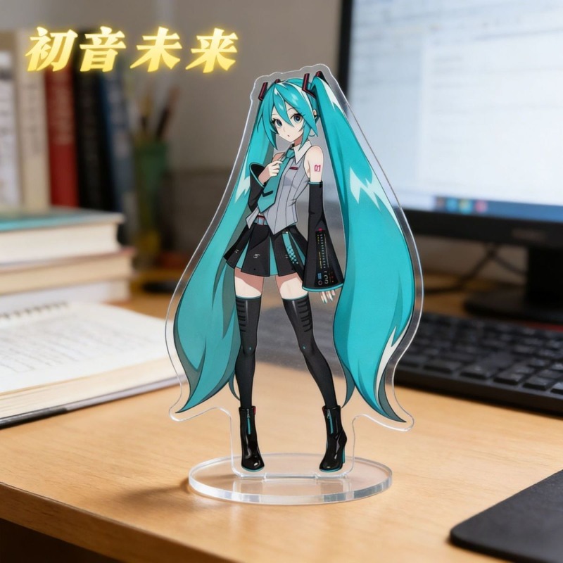 初音ミク 10 センチメートルアクリルスタンドかわいいアニメ - Anime Cosplay In Japan のレビューと価格