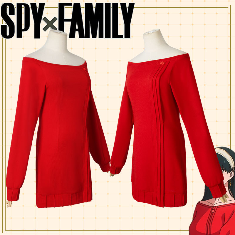 スパイ×ファミリー ヨル・フォージャー コスプレ衣装 レッド - Anime Cosplay Yor のレビューと価格