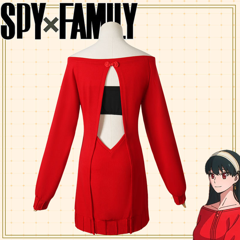 スパイ×ファミリー ヨル・フォージャー コスプレ衣装 レッド - Anime Cosplay Yor のレビューと価格