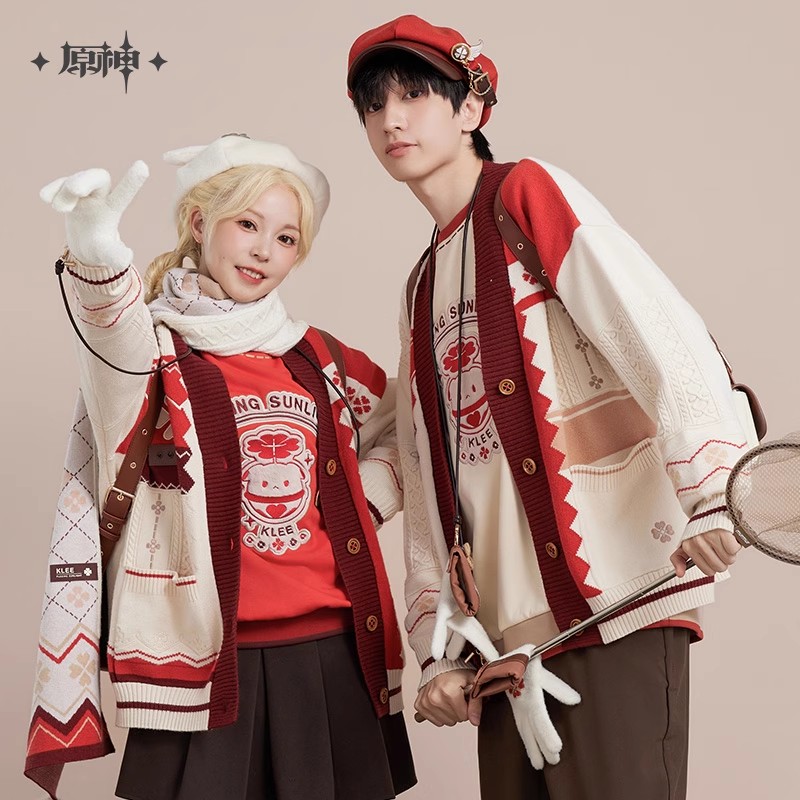 ゲーム原神インパクト公式正規品クレーテーマニットカーディガン - Anime Cosplay Diy のレビューと価格
