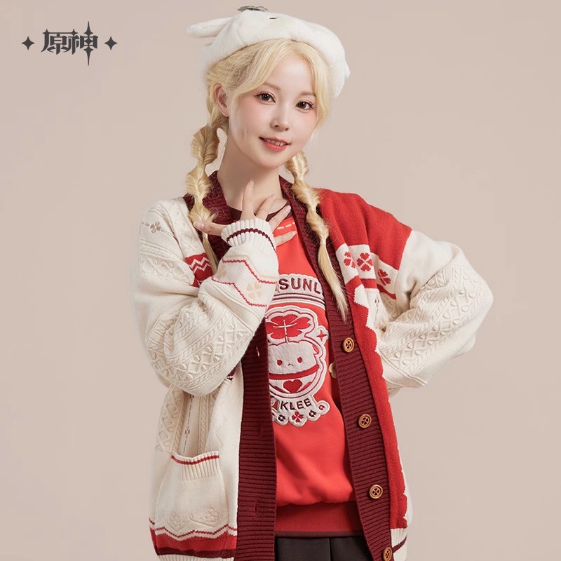 ゲーム原神インパクト公式正規品クレーテーマニットカーディガン - Anime Cosplay Diy のレビューと価格