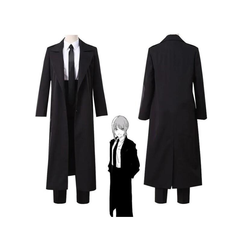 アニメマキマ制服コスプレ衣装スーツトレンチコートシャツネクタ - Anime Cosplay Makima のレビューと価格