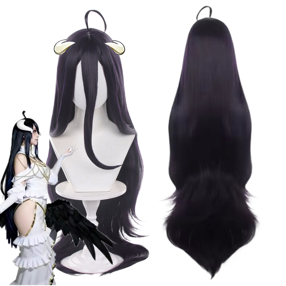 アルベド 100 センチメートルロングストレートコスプレウィ - Anime Cosplay Albedo のレビューと価格