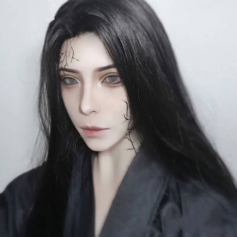 男性韓服ロングストレートヘアアニメコスプレ衣装日本アニメエル - Anime Cosplay Japanese のレビューと価格