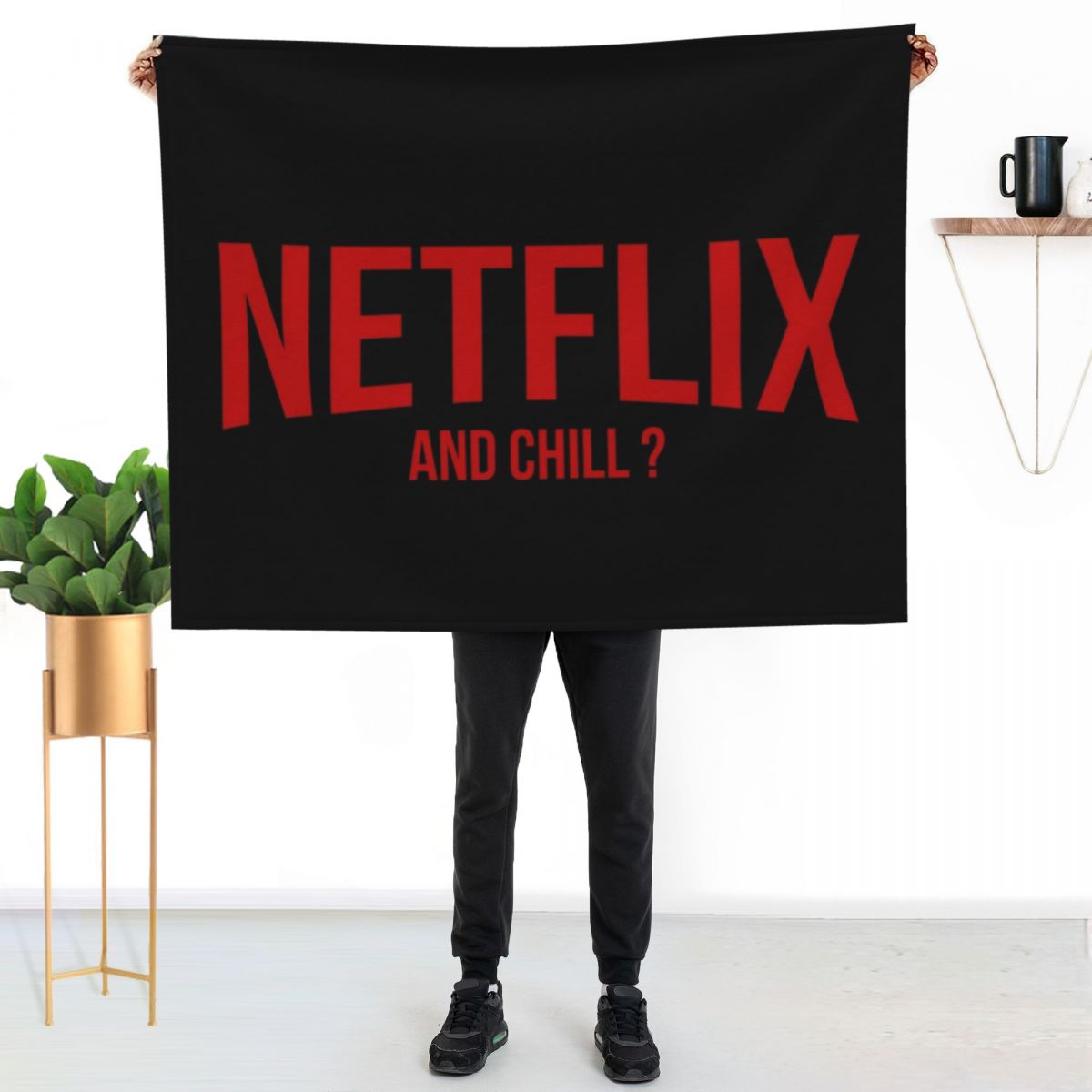 Netflixでくつろぐためのブランケット、面白いギフト、ベ - Anime Cosplay Netflix のレビューと価格