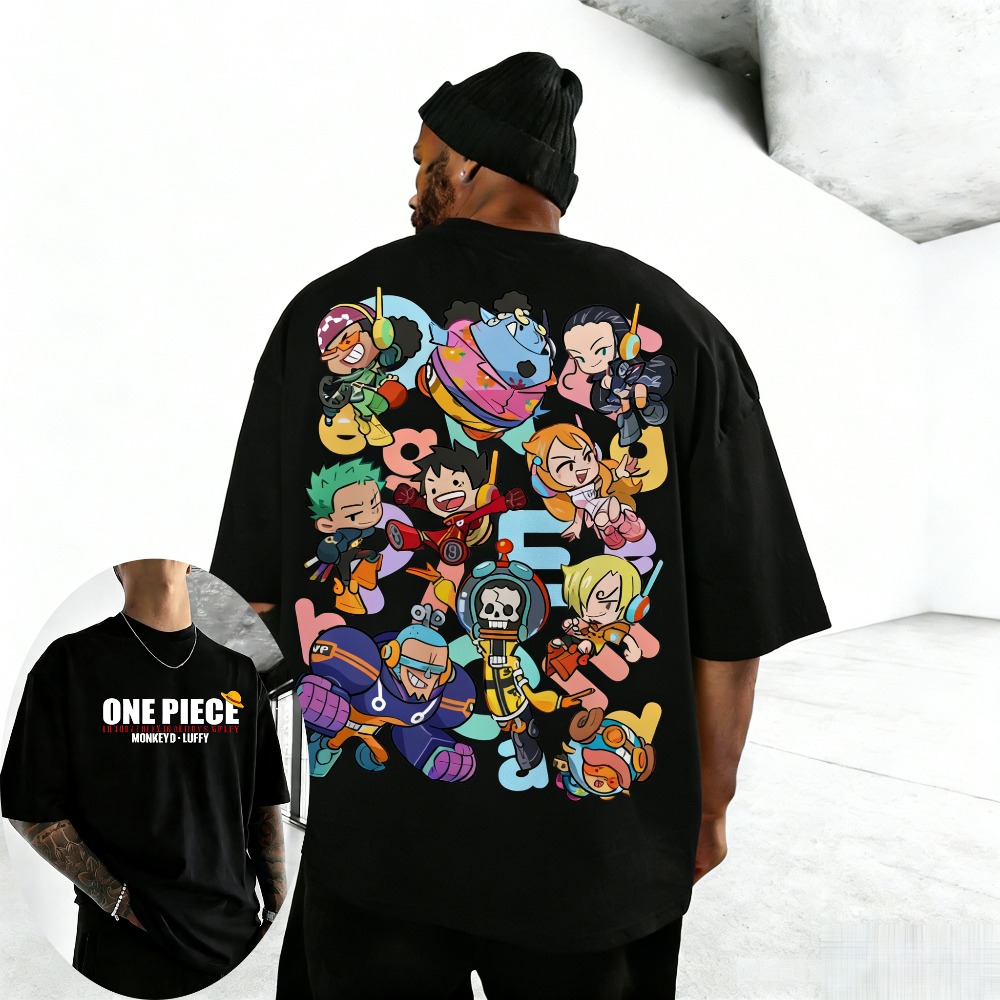 ユニセックス Tシャツ 麦わら帽子海賊 2026 夏新版原宿 - One Piece Straw Hat のレビューと価格