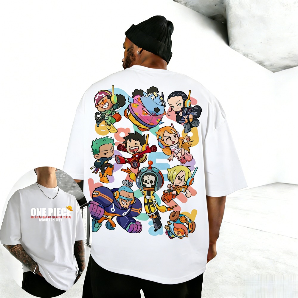 ユニセックス Tシャツ 麦わら帽子海賊 2026 夏新版原宿 - One Piece Straw Hat のレビューと価格