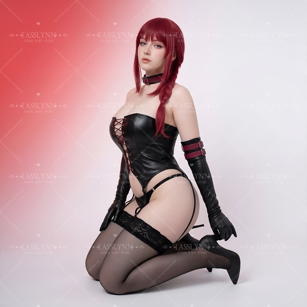 マキマコスプレ衣装 ブラックレッドコルセットセット コミック - Anime Cosplay Makima のレビューと価格