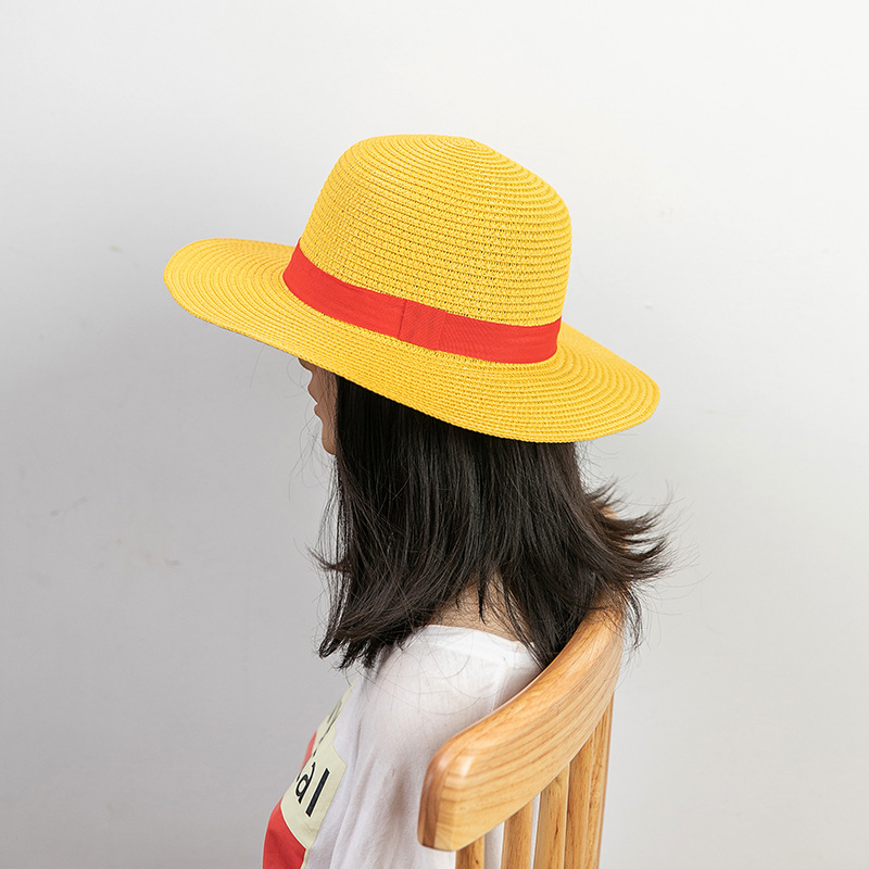 麦わら帽子アニメコスプレ小道具ルフィキャップロールプレイステ - One Piece Straw Hat のレビューと価格