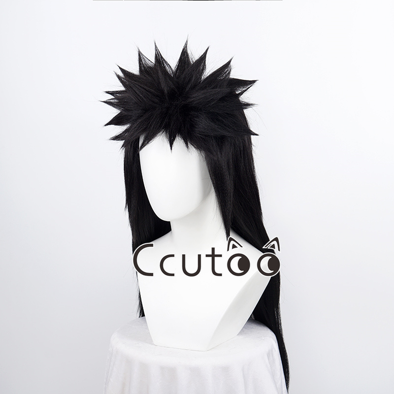 新しいアニメ怒っているうちはオビトコスプレ人工毛ロングブラッ - Anime Cosplay Obito のレビューと価格