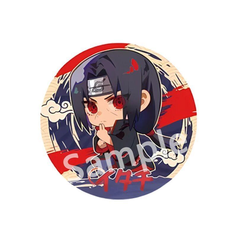 ナルトアニメバッジ鉄エナメルピンブローチマダライタチオビトナ - Anime Cosplay Obito のレビューと価格