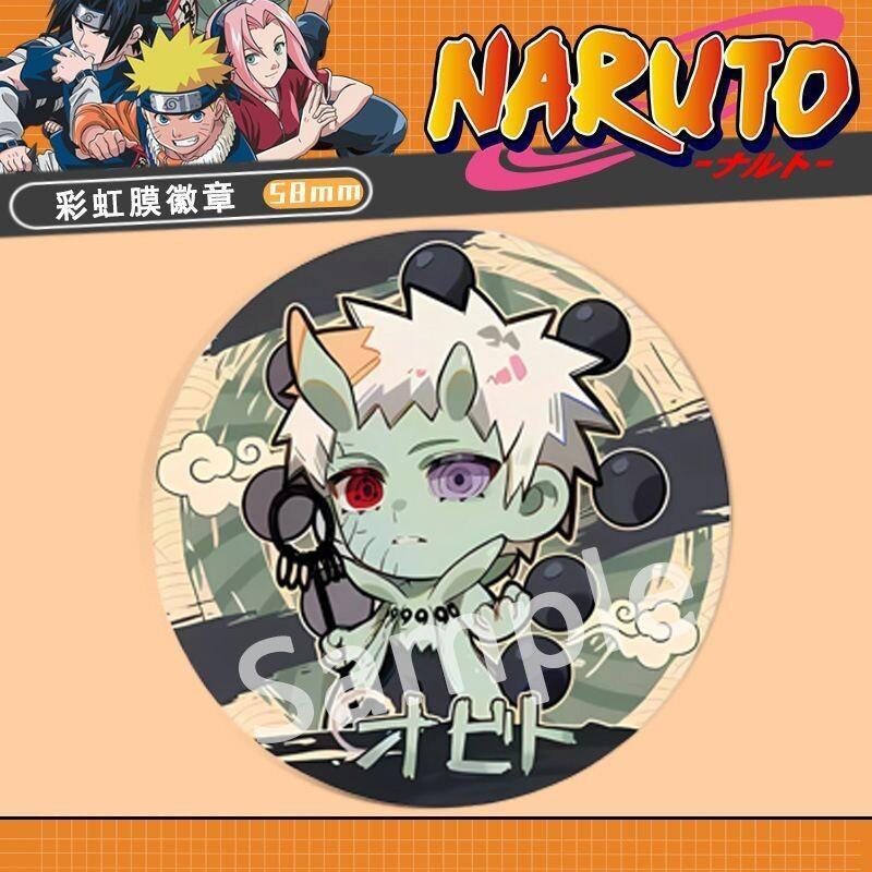 ナルトアニメバッジ鉄エナメルピンブローチマダライタチオビトナ - Anime Cosplay Obito のレビューと価格