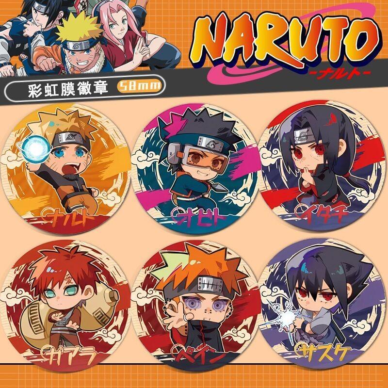ナルトアニメバッジ鉄エナメルピンブローチマダライタチオビトナ - Anime Cosplay Obito のレビューと価格
