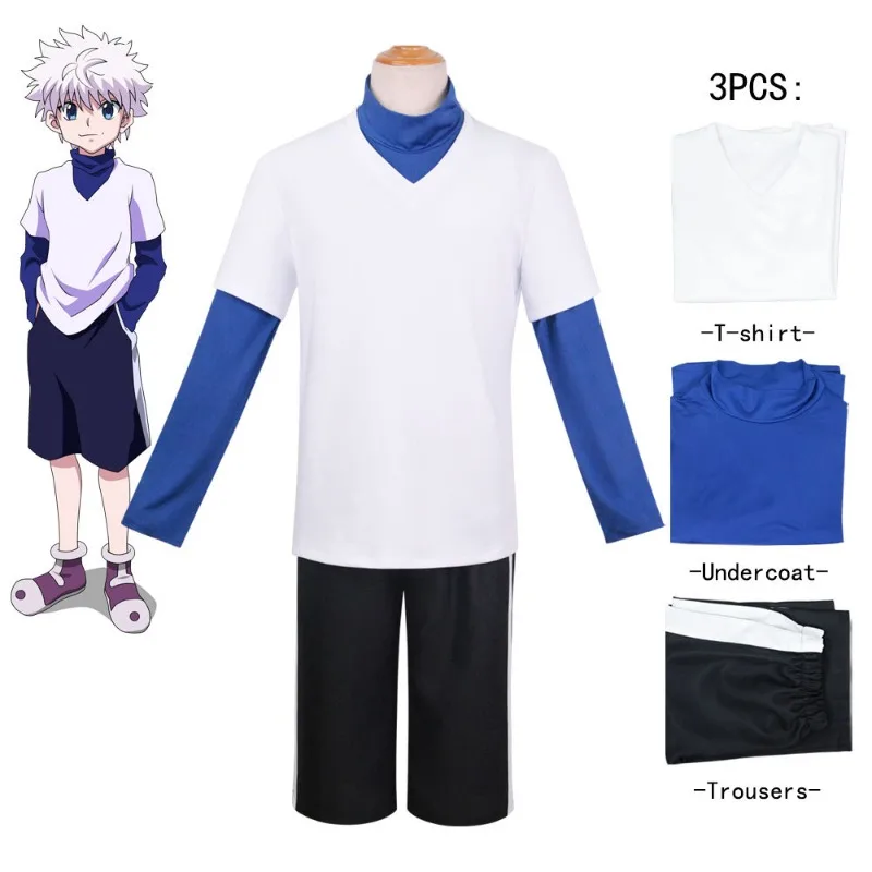 アニメハンター×ハンターキルア・ゾルディックコスプレ衣装トッ - Cosplay Anime Killua Zoldyck のレビューと価格