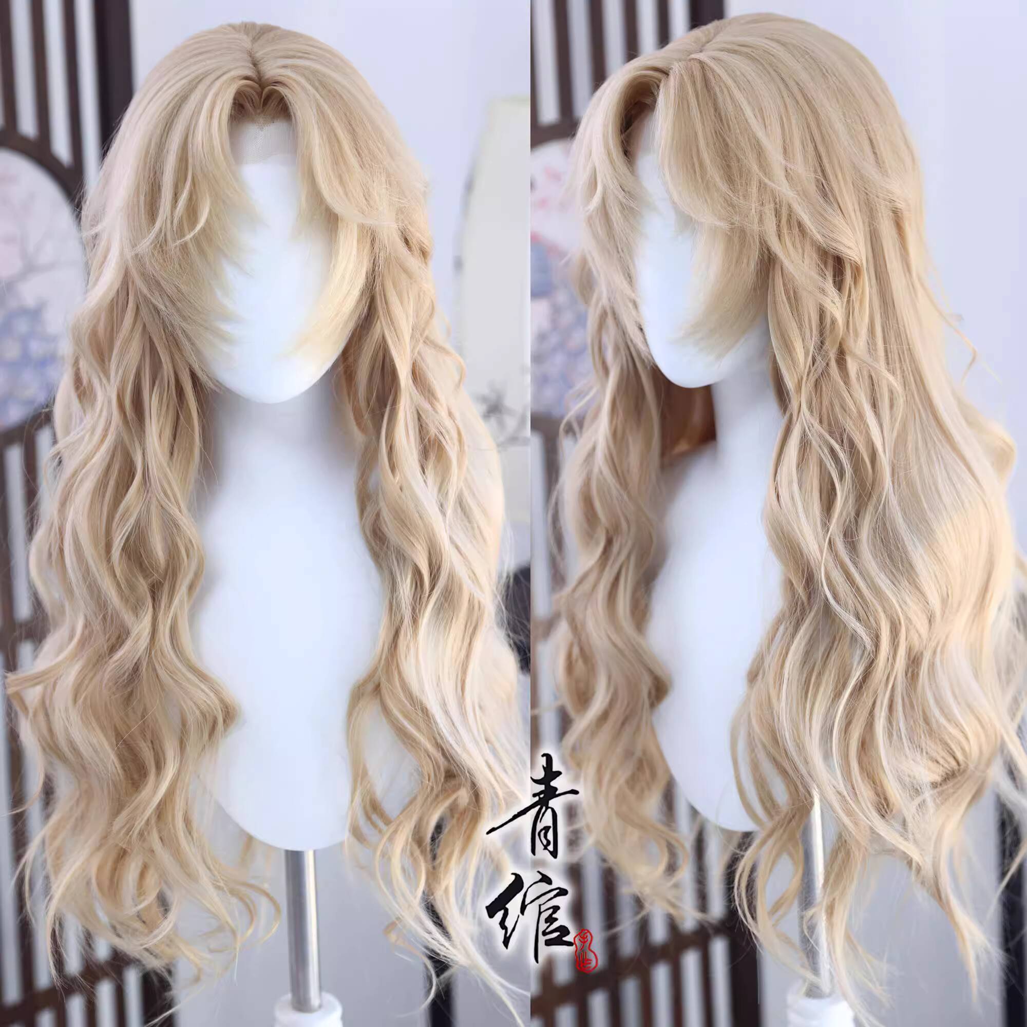 ヴェルモットベルモット風ウィッグコスプレ工藤新一毛利蘭女性ロ - Anime Cosplay Long Hair のレビューと価格