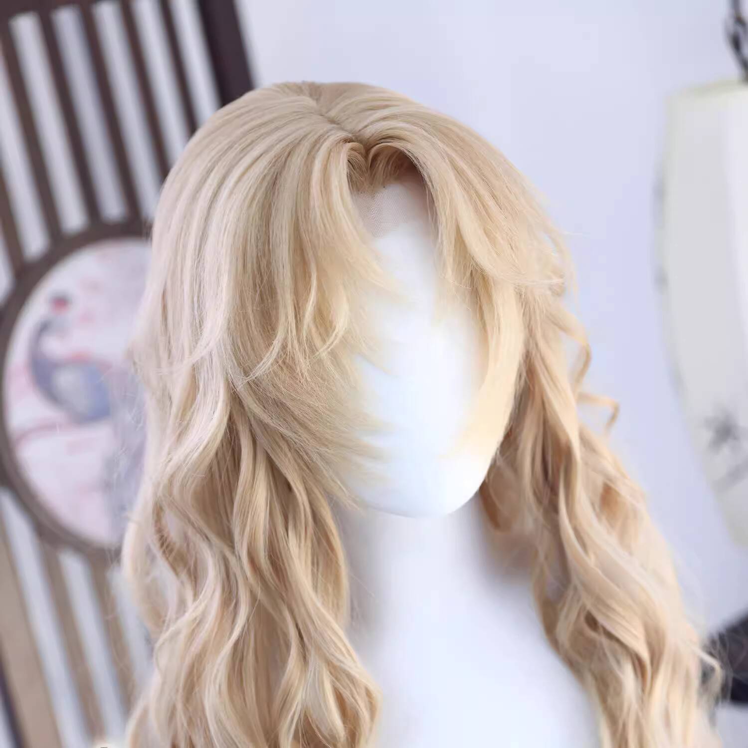 ヴェルモットベルモット風ウィッグコスプレ工藤新一毛利蘭女性ロ - Anime Cosplay Long Hair のレビューと価格