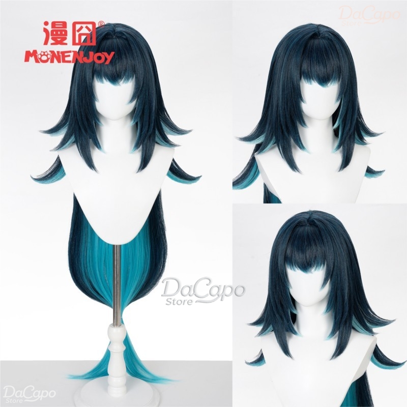 原神 ダニカ コスプレウィッグ アニメ 女性用 ダークグリー - Anime Cosplay Long Hair のレビューと価格