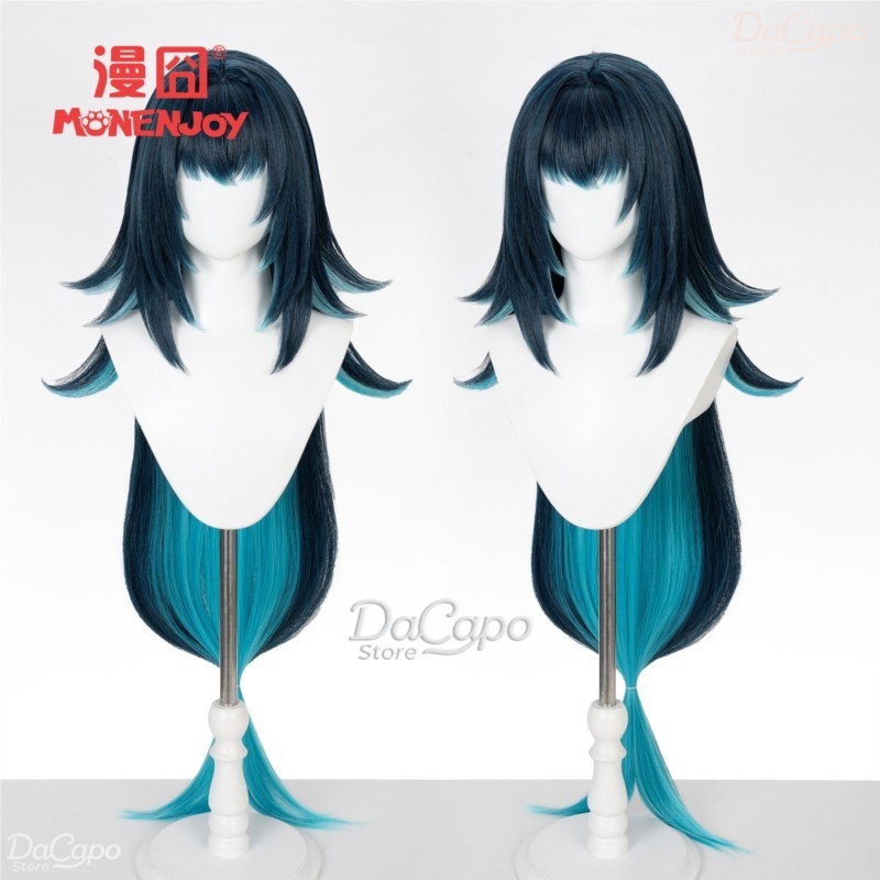 原神 ダニカ コスプレウィッグ アニメ 女性用 ダークグリー - Anime Cosplay Long Hair のレビューと価格