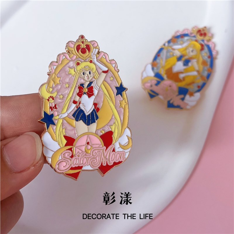 2個入り セーラームーン エナメルバッジ 月野うさぎ ピンバ - Anime Cosplay Kawaii のレビューと価格